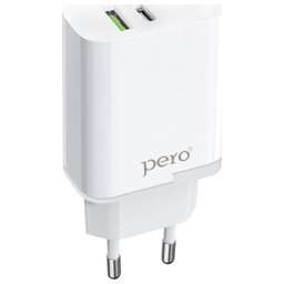 PERO TC05 PD 18W + USB-A FAST CHARGE белый