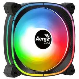 AEROCOOL Вентилятор для корпуса Astro 12 F ARGB 120х120x25 черный 4-pin (Molex) 21.8дБ (ASTRO 12 F ARGB PWM 4P) Ret