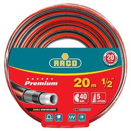 RACO Шланг 40300-1/2-20_Z01 1/2" 20м поливочный армированный красный