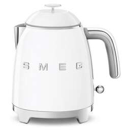 SMEG Чайник электрический KLF05WHEU, 1400Вт, белый и серебристый