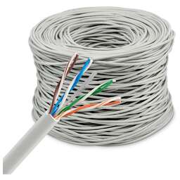 BURO Кабель сетевой BU-CCA-040 UTP 4 пары cat.5E solid 0.40мм CCA 305м серый