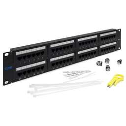 LANMASTER Патч-панель TWT-PP48UTP 19" 2U 48xRJ45 кат.5E UTP