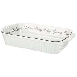 AGNESS БЛЮДО ДЛЯ ЗАПЕКАНИЯ "BON APPETIT" ПРЯМОУГ 2500 МЛ 35*20*6,5СМ 792-093