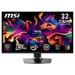 MSI Монитор 31.5" MAG 322UP QD-OLED E16 Black (QD-OLED, 3840x2160, HDMI+HDMI+DP, 0.03 ms, 178°/178°, 250 cd/m, 1500000:1, 165Hz)