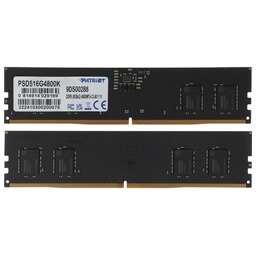 PATRIOT Память DDR5 2x8GB 4800MHz PSD516G4800K Signature RTL Gaming PC5-38400 CL40 DIMM UDIMM 288-pin 1.1В Ret