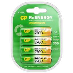 GP Аккумулятор 270AAHCRGY-2CRCB4 AA NiMH 2650mAh (4шт)