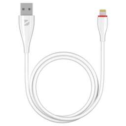 DEPPA Кабель Ceramic 72291 USB (m)-Lightning (m) 1м белый