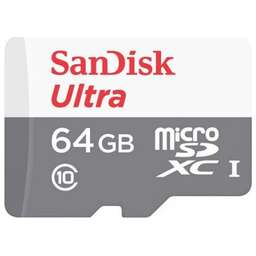 SANDISK Флеш карта microSDXC 64GB SDSQUNR-064G-GN3MN Ultra w/o adapter