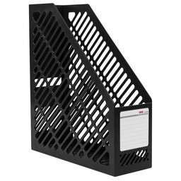 DELI Лоток вертикальный E9842 BLACK 1отд. для бумаг черный пластик