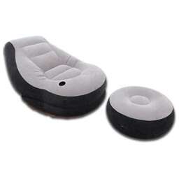 INTEX Кресло надувное 102х137х79см "Ultra Lounge" с пуфиком 64х28см, макс.вес 100кг, 68564 359-404