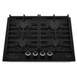 HAIER Газовая варочная панель HHX-G64CNSB, 4 конфорки, закаленное стекло, черный