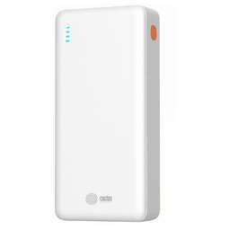 CACTUS Внешний аккумулятор (Power Bank) CS-PBFSEA-20000, 20000мAч, белый