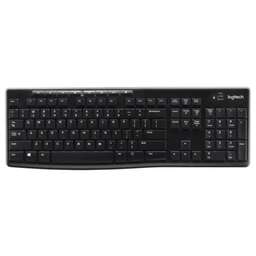 LOGITECH Беспроводная клавиатура K270 RUS BLACK/ WHITE 920-003058