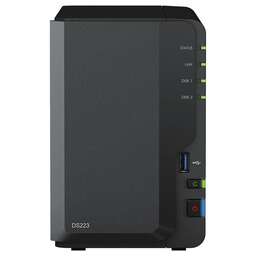 SYNOLOGY Сетевое хранилище NAS Original DS223 2-bay настольный RTD1619B