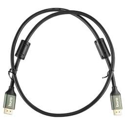 BURO Кабель аудио-видео HDMI (m)/HDMI (m) 1м. феррит.кольца позолоч.конт. черный (BHP-HDMI-2.1-1G)