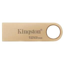 KINGSTON Флешка USB DataTraveler SE9 128ГБ, USB3.0, золотистый [dtse9g3/128gb]