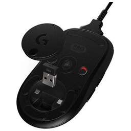 LOGITECH Мышь G Pro черный оптическая 25600dpi беспров. USB 7but (910-005274)