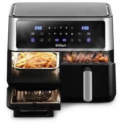 KITFORT Аэрогриль КТ-2256 2850Вт черный/серебристый