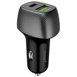 PERO AC03 1USB FAST CHARGE + PD 36W черный