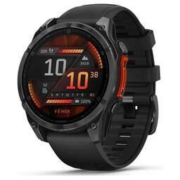 GARMIN Смарт-часы Fenix 8, 47мм, 1.4", черный/серый [010-02904-00]