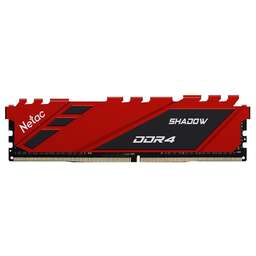 NETAC Модуль памяти DDR4 Shadow 16GB 3200MHz CL16 1.35V / NTSDD4P32SP-16R / Red / with radiator