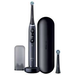 ORAL-B Электрическая зубная щетка iO Series 8N Set + extra brushead насадки для щётки: 2шт, цвет:черный