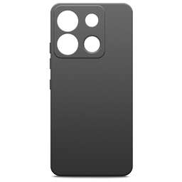 BORASCO Чехол (клип-кейс) для Infinix Smart 7 Plus Silicone Case черный (72269)