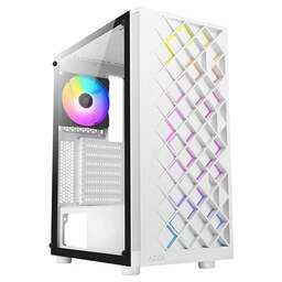 AZZA Корпус ATX Spectra, Midi-Tower, без БП, белый [csaz-280w spectra]