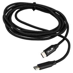 ELTRONIC Кабель Type-C to Type-C 2.0м ( 1-48) 3.0A/60W TPE оплетка (черный) в пакете