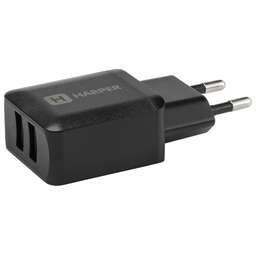 HARPER WCH-8220 СЗУ 2хUSB 2.4A QUICK CHARGE черный