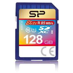 SILICON POWER Карта памяти SDXC UHS-I U1 Elite 128 ГБ, 85 МБ/с, Class 10, SP128GBSDXAU1V10, 1 шт., без адаптера