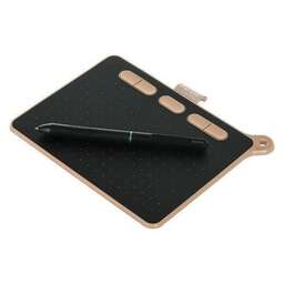 PARBLO Графический планшет Ninos S A6, черный/розовый