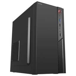 DIGMA Корпус DCC-MN306 черный без БП mATX 1x80mm 1x92mm 2x120mm 2xUSB2.0 1xUSB3.0 audio