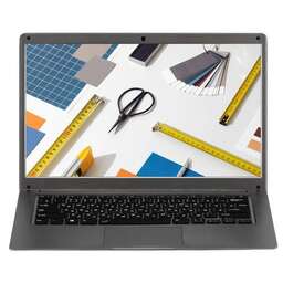 AZERTY Ноутбук Story RB-1451 14", IPS, Intel Celeron N4020 1.1ГГц, 2-ядерный, 6ГБ DDR4, 512ГБ SSD, Intel UHD Graphics 600, Windows 11 Pro, темно-серый [120-0550]