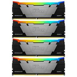 KINGSTON Память DDR4 4x32GB 3600MHz KF436C18RB2AK4/128 Fury Renegade RGB RTL Gaming PC4-28800 CL18 DIMM 288-pin 1.35В dual rank с радиатором Ret