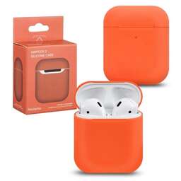 SMARTBUY Силиконовый кейс для TWS наушников AirPods, оранжевый (SBECASE-001S-OR)/60