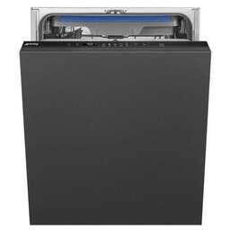SMEG Встраиваемая посудомоечная машина STL362DQ, полноразмерная, ширина 59.6см, полновстраиваемая, загрузка 14 комплектов, черный
