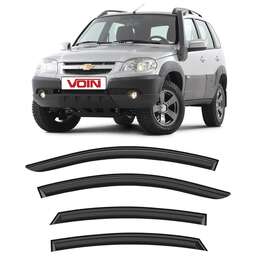 VOIN Дефлекторы Voin Chevrolet Niva 04-н.в./Lada Niva Travel 20-н.в. кроссовер, нак., 4шт DEF00452