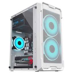 BLOODY Корпус CC-129 белый без БП mATX 1x80mm 2x120mm 1xUSB2.0 1xUSB3.0 audio