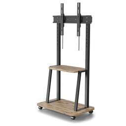 HOLDER Стойка для телевизора PR-108 черный/дуб 32"-65" макс.40кг напольный мобильный