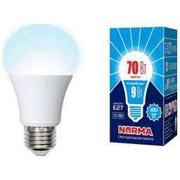 VOLPE (UL-00005623) LED-A60-9W/4000K/E27/FR/NR картон