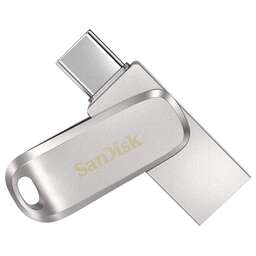 SANDISK Флешка Ultra Dual Drive Luxe Type-C 64GB - 150MB/s. Цвет: серебристый