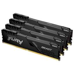 KINGSTON Оперативная память Fury Beast Black KF432C16BBK4/32 DDR4 - 4x 8ГБ 3200МГц, DIMM, Ret