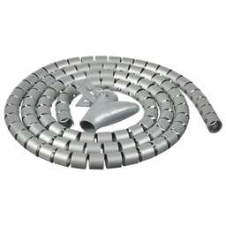 BURO Кабельный органайзер BHP CG155S Spiral Hose 15x1500mm Silver