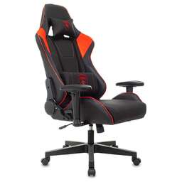 ZOMBIE Кресло игровое Thunder 1, на колесиках, ткань/экокожа, красный [ thunder 1 rd]