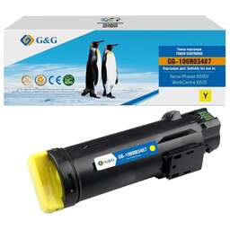 G&G Картридж лазерный GG-106R03487 106R03479/106R03487 желтый (2400стр.) для Xerox Phaser 6510DN/WC 6515DN