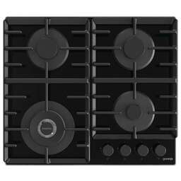 GORENJE Газовая варочная панель Simplicity GTW642SYB, 4 конфорки, закаленное стекло, черный