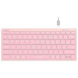A4TECH Клавиатура Fstyler FBX51C, USB, Bluetooth/Радиоканал, розовый [fbx51c pink]