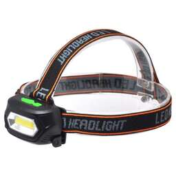 GAUSS Фонарь налобный GFL409 черный 5Вт лам.:светодиод. 100lx встроенный аккумулятор (GF409)