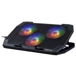 REDRAGON Подставка для ноутбука Ingrid, 17.3", 400х270х25 мм, вентиляторы 3 х 900г, черный [70991]